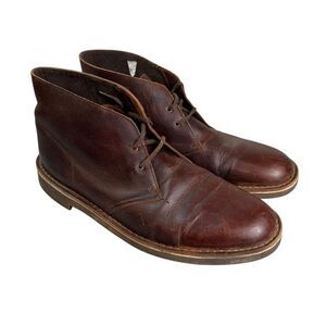 Clarks Originals Mens Brown Leather Chukka Boots Gum Sole